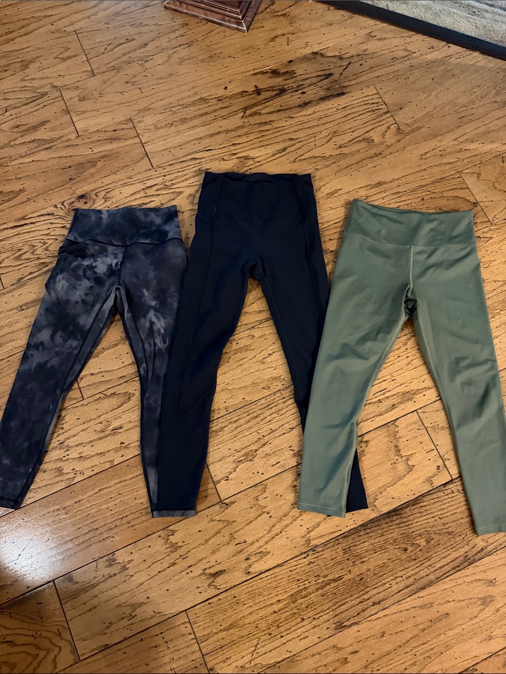 Zyia Active Leggings - Black, Olive & Tie-Dye